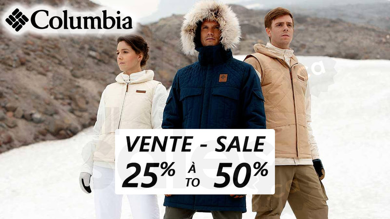 Columbia end of season sale up to 50% | allsales.ca